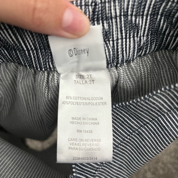 Vintage Authentic Disney Mickey Mouse Pinstripe Shorts - Picture 2 of 5